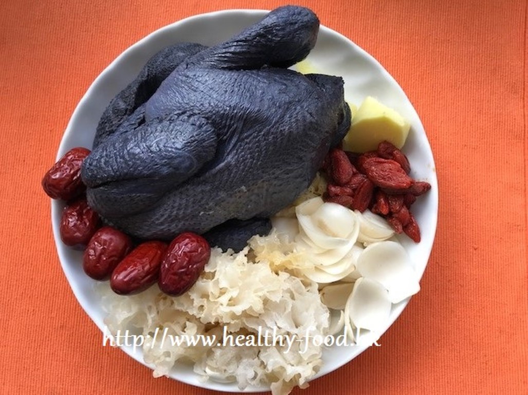 Snow Ear Fungus, Lily Bulb, Goji Berry and Silkie Chicken Soup