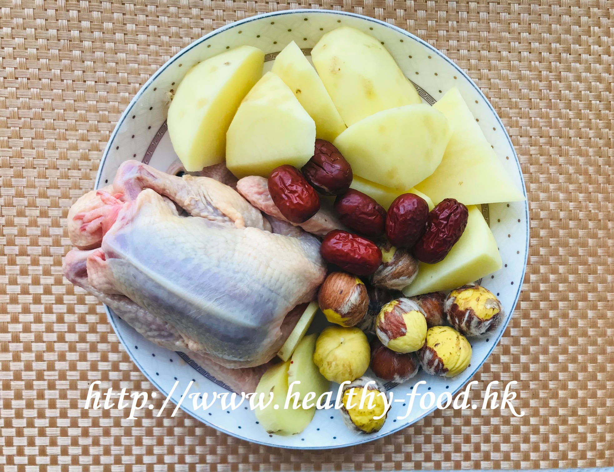 Potato, Chestnut and Squab Pigeon Soup