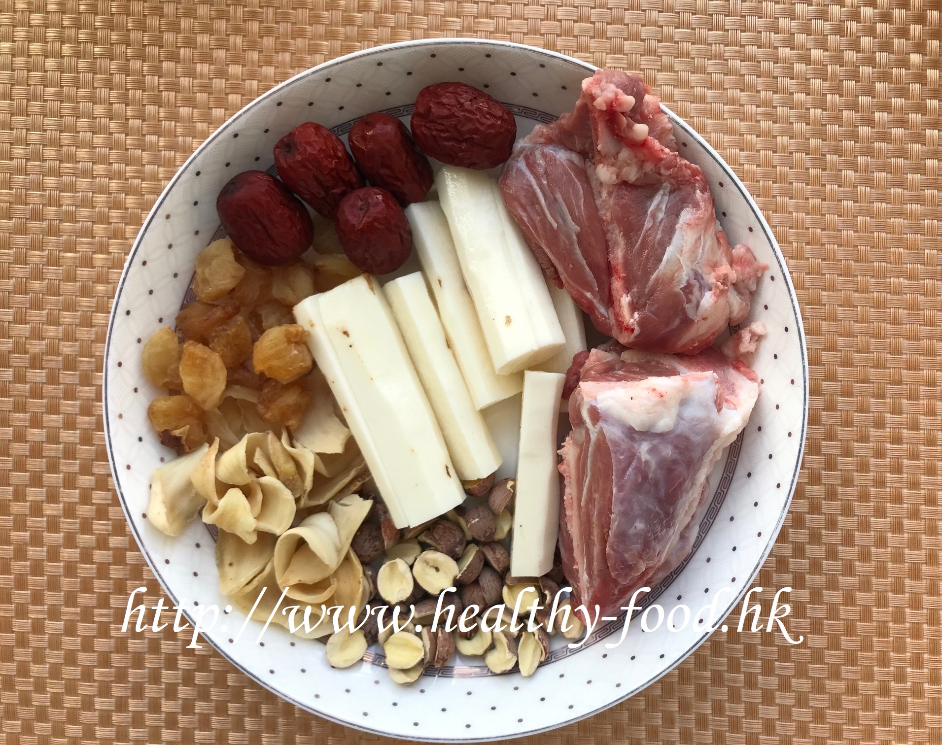 Fresh Chinese Yam, Lotus Seed, Lily Bulb & Longan Soup