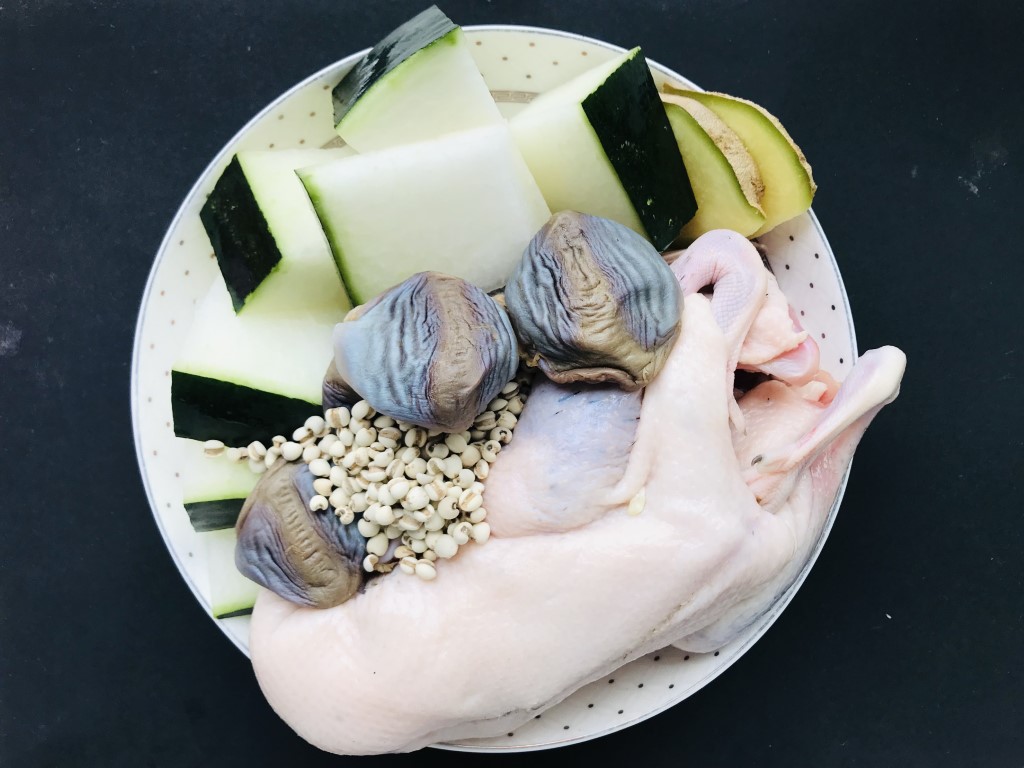 Winter Melon, Coix Seed and Water Duck Soup