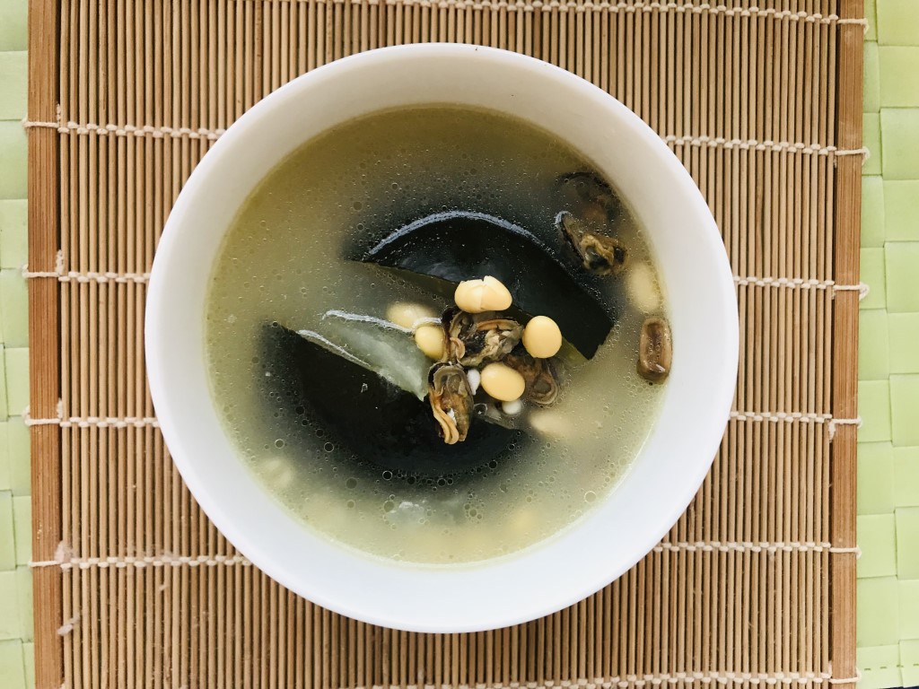 Winter Melon, Dried Mussel and Soybean Soup