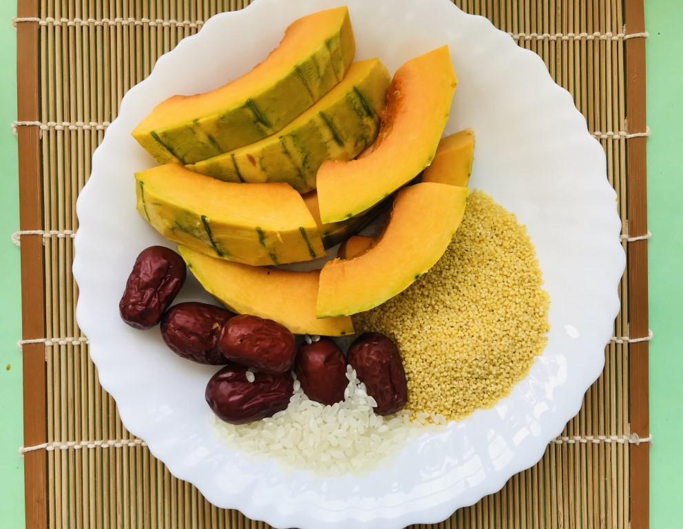 Pumpkin, Red Date, and Millet Porridge