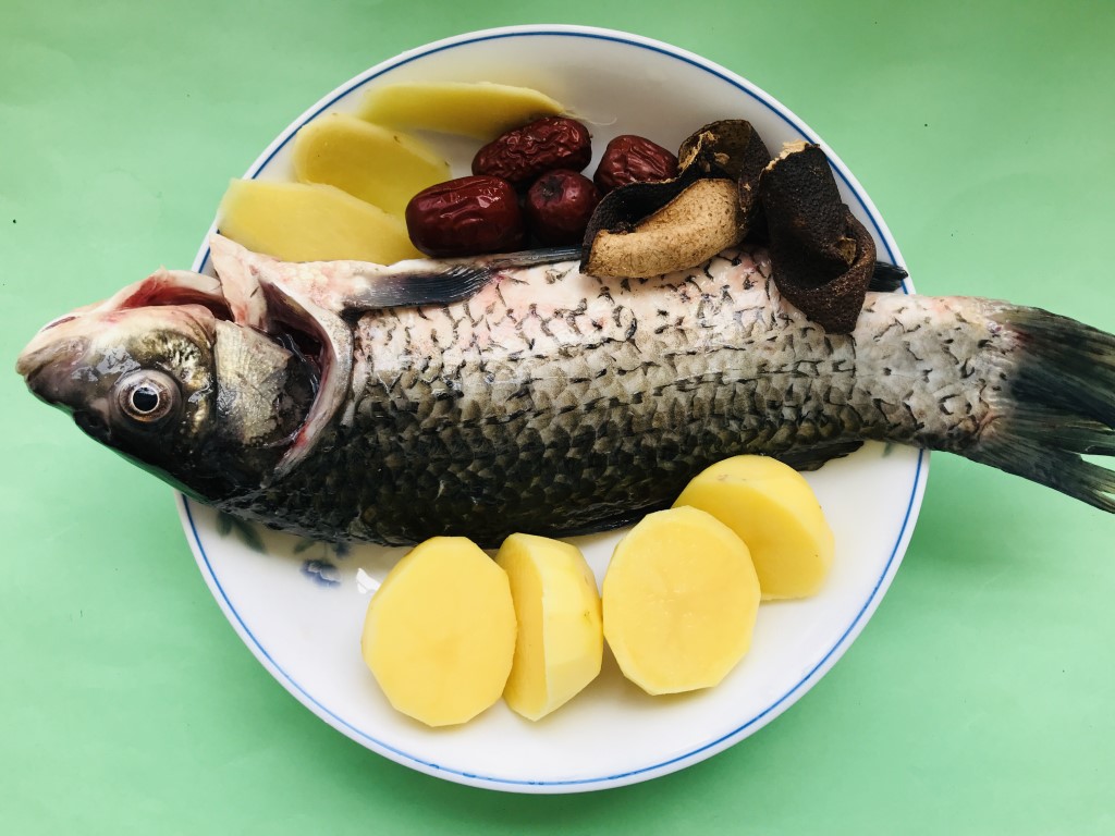 Potato, Tangerine Peel and Crucian Carp Soup