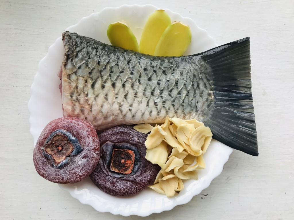 Persimmon, Lily Bulb and Grass Carp Tail Soup