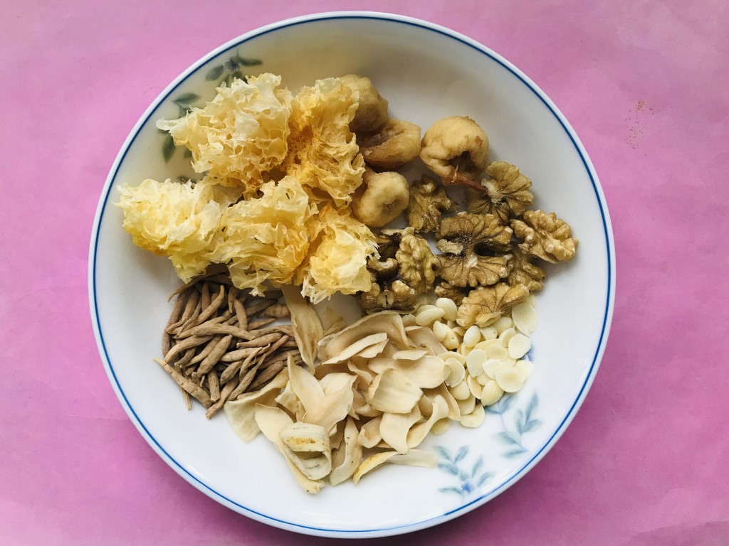 Prince Ginseng, Snow Ear Fungus, Walnut, Lily Bulb and Fig Soup