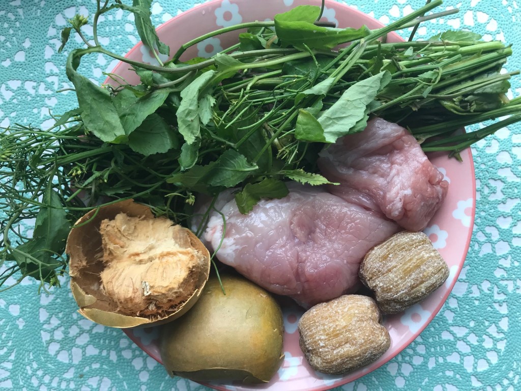 Wild Watercress, Golden Monk's Fruit & Lean Pork Soup